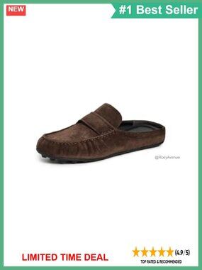 Vince Berkley Driver Mule Clog Shoes Rubber Sole Cushioned Footbed